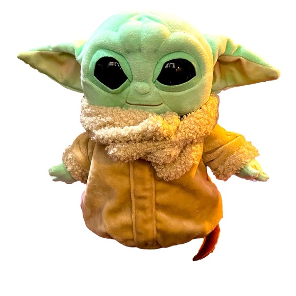 Baby Yoda Plushie Star Wars Mattel Weighted The Mandalorian Stuffed Animal - Picture 1 of 3